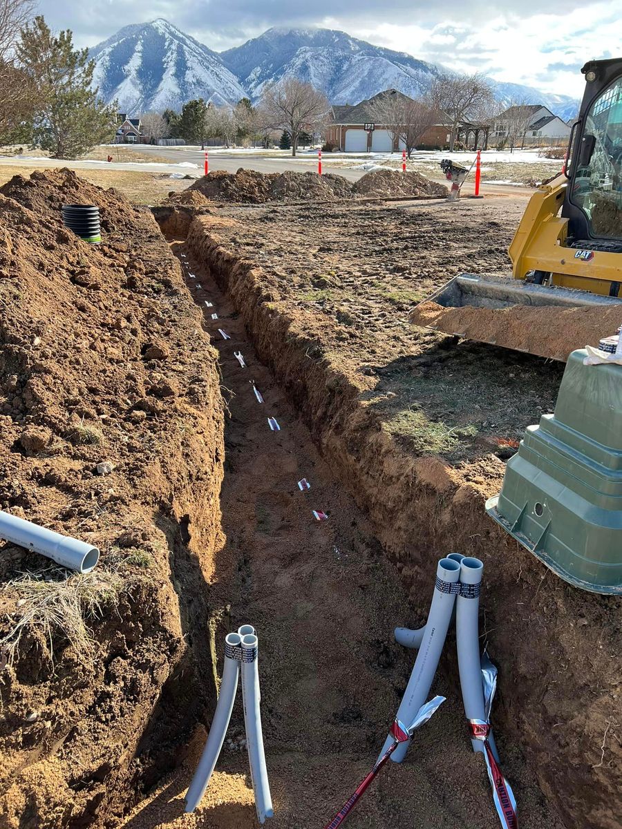 Trenching for S&T Construction & X LLC in Spanish Fork, UT