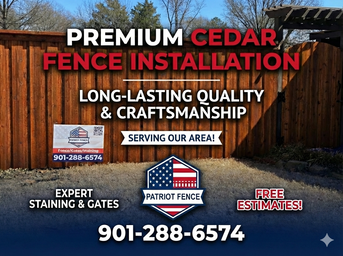 Fence Staining for Patriot Fence  in Oakland, TN