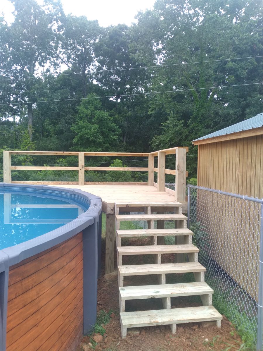 Deck Installation for The Handyman Viking in Dandridge, TN