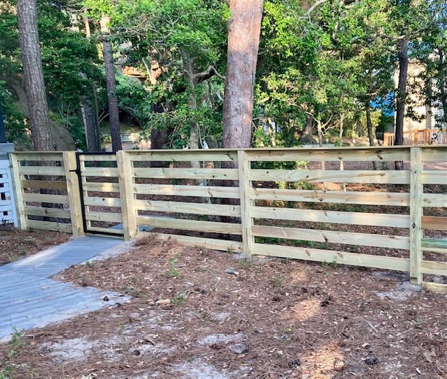Wood Fencing for Sea Level Fence in Virginia Beach, VA