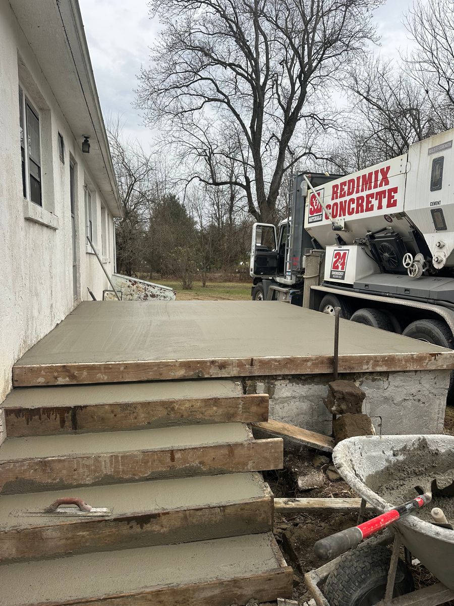 Patio Design & Installation for GV Concrete LLC in Cherry Hill Township, NJ