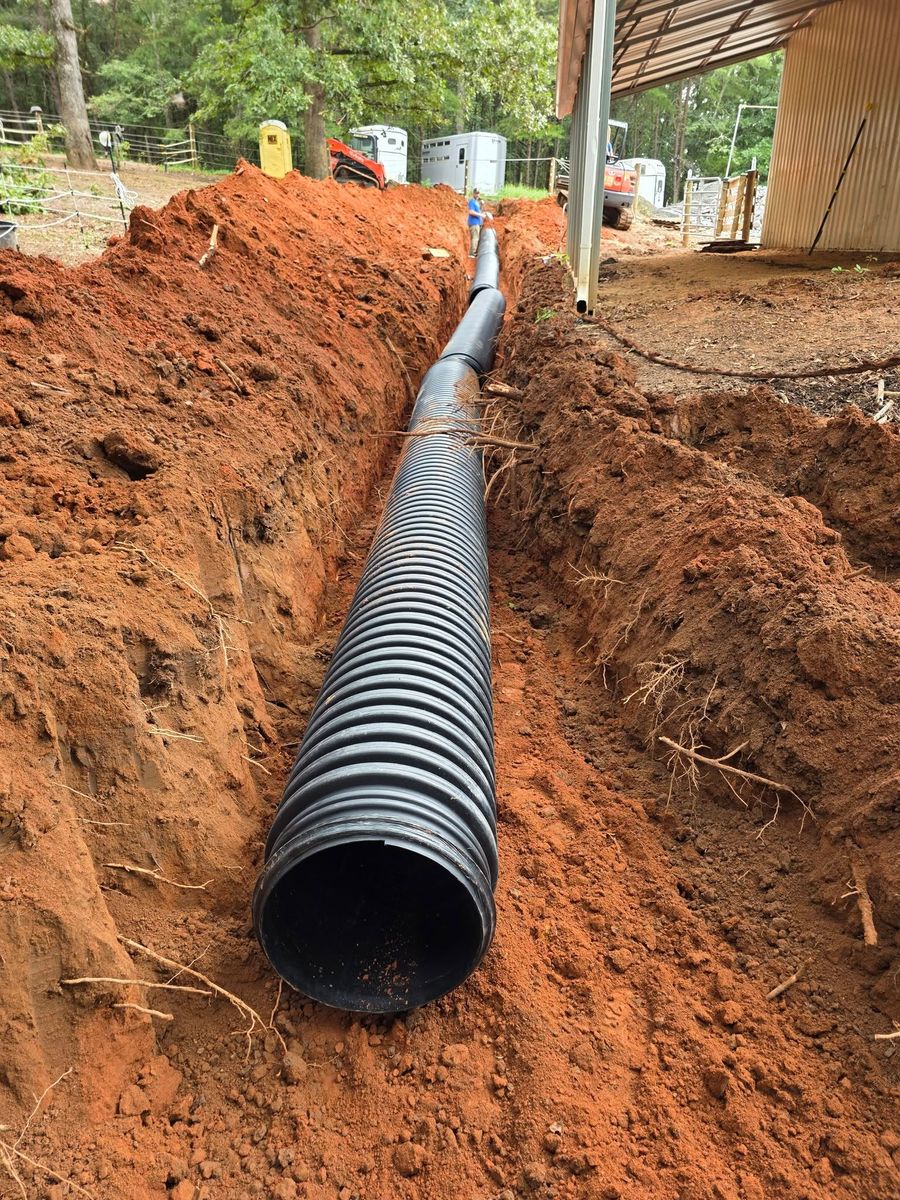 Trenching for Bobcat Bob in Clermont, GA