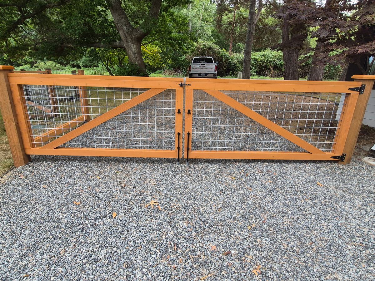 Gate Installation for McBride and Sons Fence in Camano, WA
