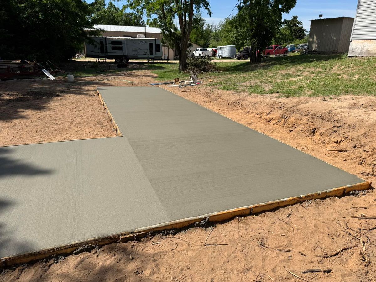 Concrete Slab Construction for TC Concrete in Elk City, OK
