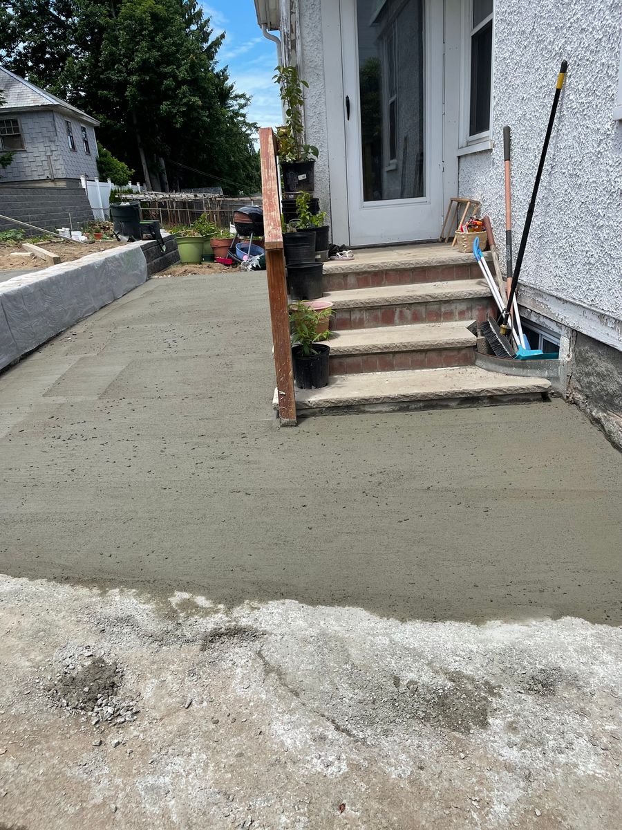Stair Design & Installation for SR Concrete Quality Finishing LLC in Fall River, Massachusetts