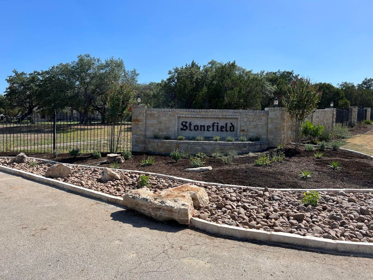 Mulch Installation for DR Landscape in San Antonio, TX