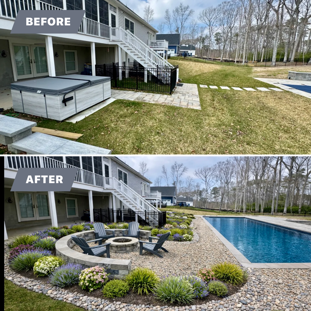 Custom Landscape Design 🌺 for Solid Ground Outdoor Living Solutions in Seaford, DE