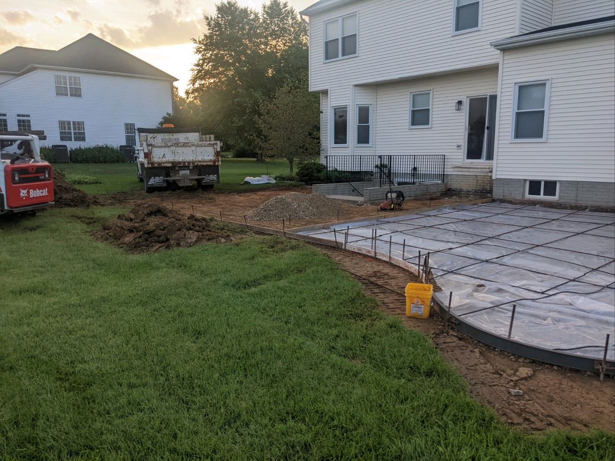 Concrete Slab Construction for JD's Concrete LLC in Dameron, MD