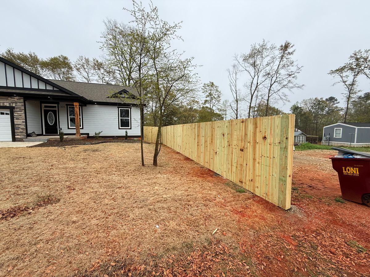 privacy fence for Rainman Pro Irrigation and Landscape LLC in Rock Hill, SC