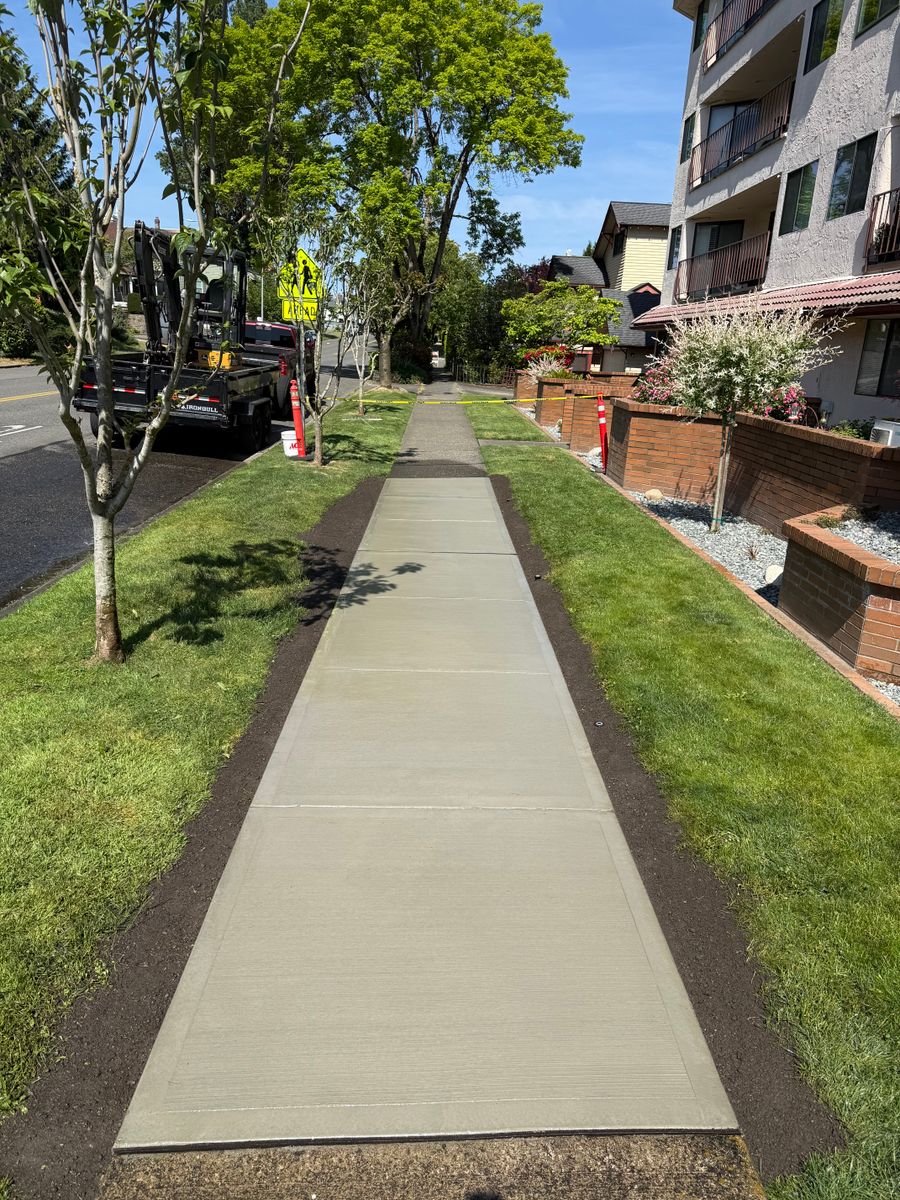 Sidewalk Installation for Inline NW in Graham, WA