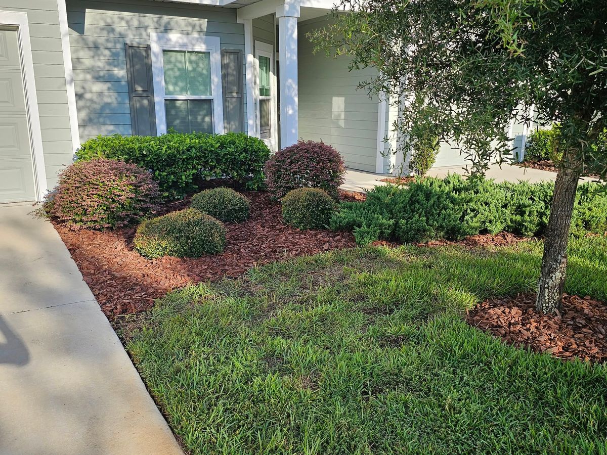 Mulch Installation for Deeper Roots Landscape in High Springs, FL