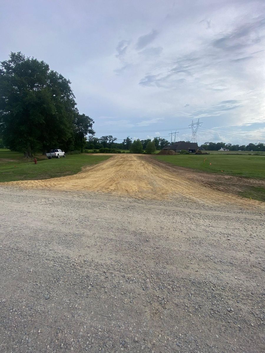 Road Building for Daniel's Dumpsters & Land Improvements in Monroe, LA