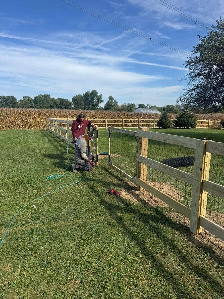 Fence Installation & Repairs for Risner Construction in De Motte, IN