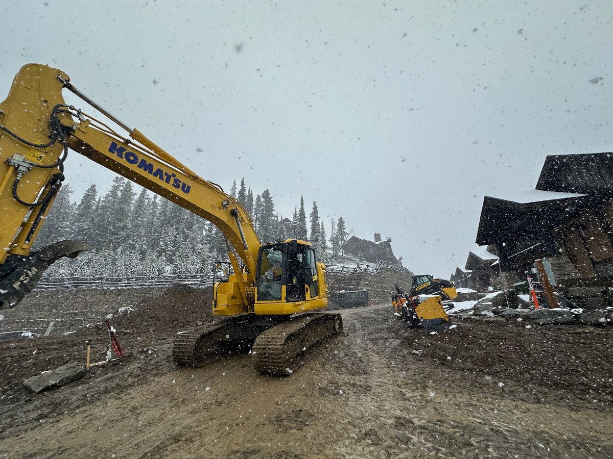 Grading /Dirt Work for R&H Homes in Bozeman, MT