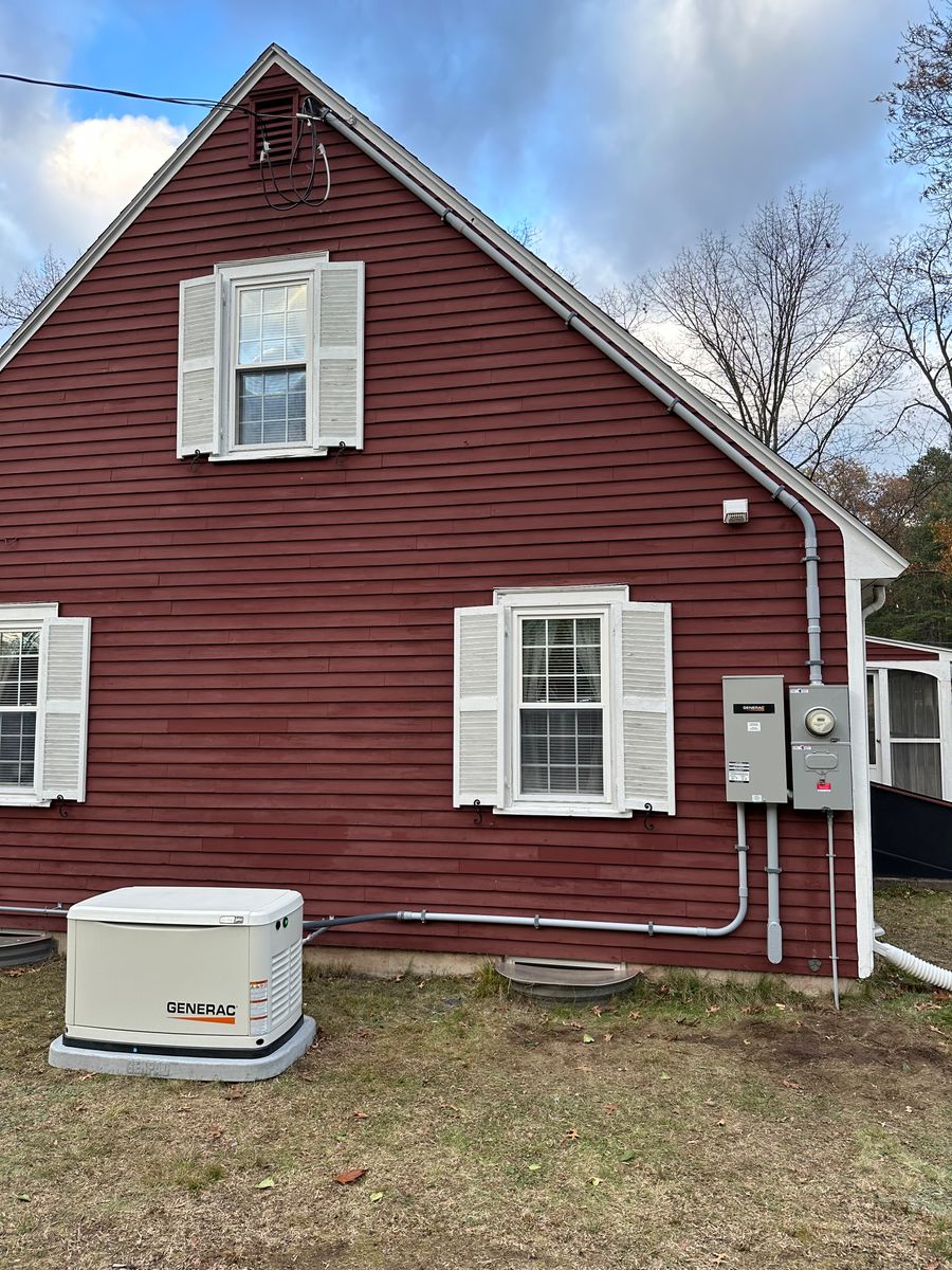 Generator Install for Hopkins Electric in Taunton, MA