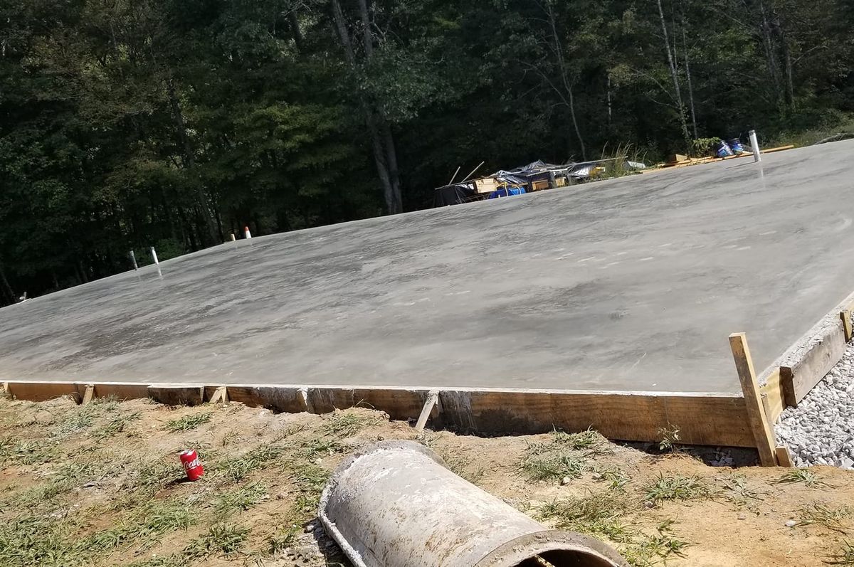 Concrete Slab Construction for Tommy Moore Construction in Anderson County, TN