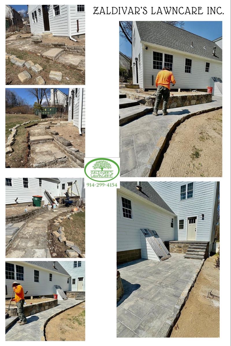 Retaining Wall Construction for Zaldivar’s Lawn Care INC  in Peekskill, NY