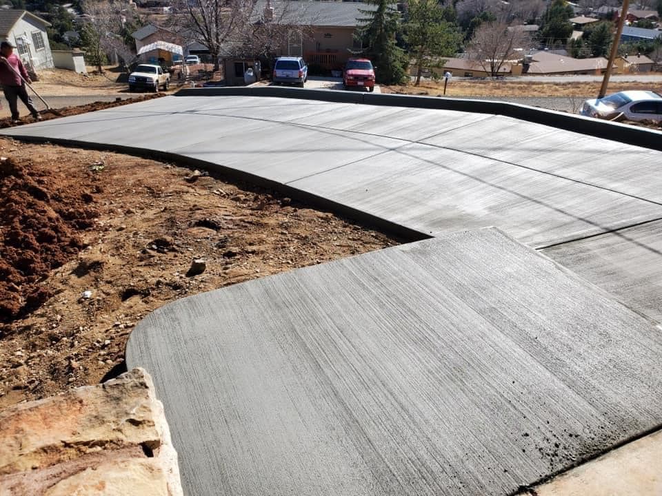 Sidewalk Installation for RGZ Contracting in Prescott Valley, AZ