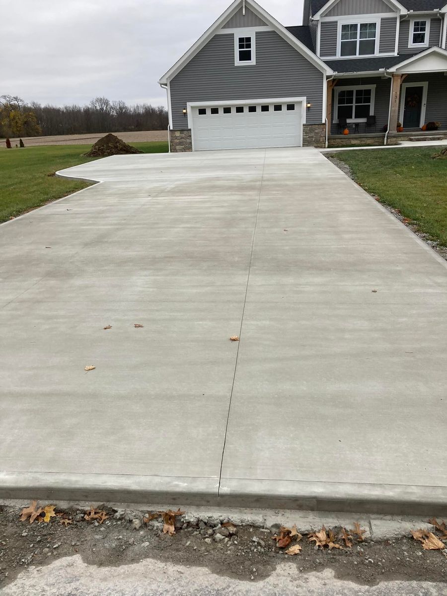 Concrete Installation for Cory Boes Construction and Masonry, LLC in Upper Sandusky, OH