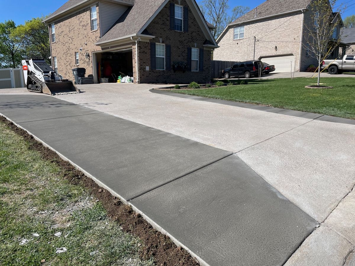 Driveway Extensions for Premier Concrete Scapes in Murfreesboro, TN