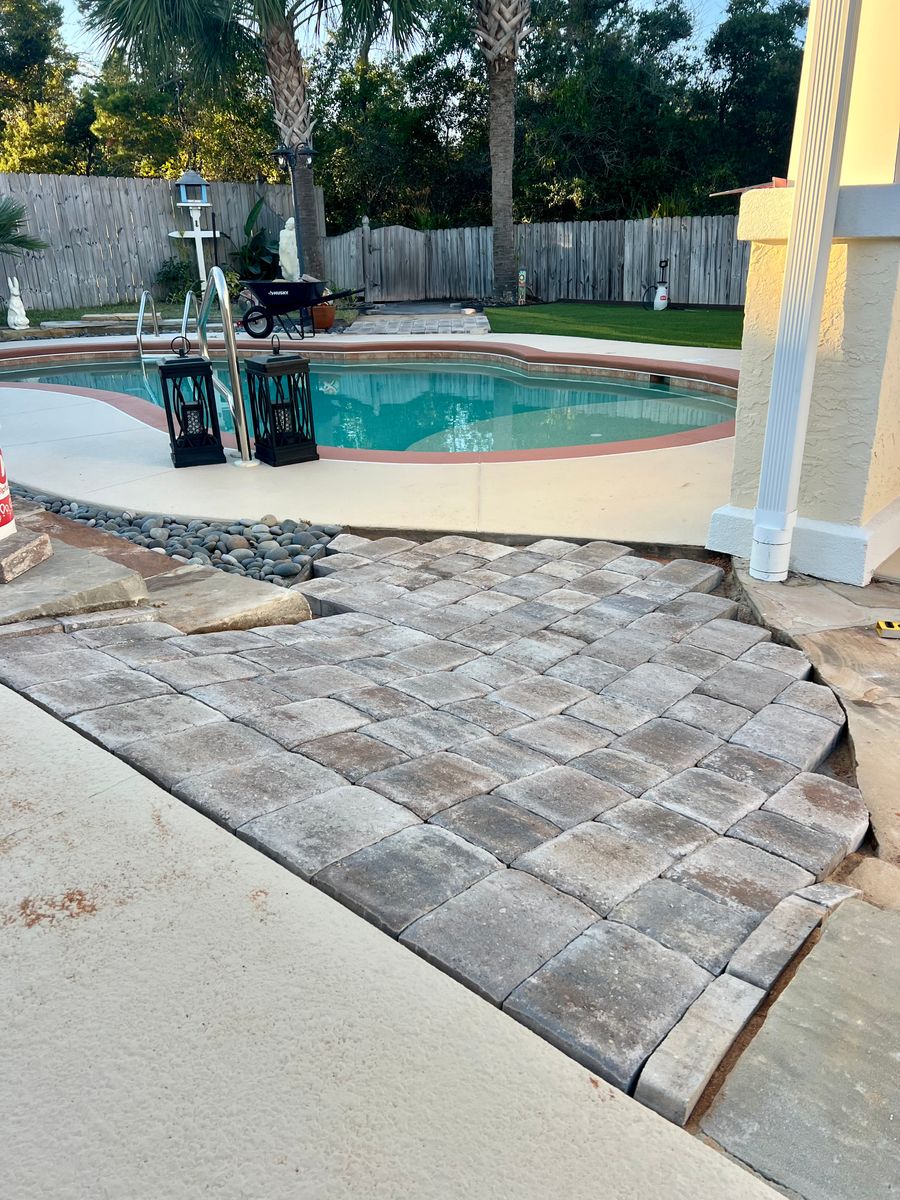 Paver Installation/Sealing for Ferrell’s Professional Painting & Home Services LLC in Panama City Beach, FL
