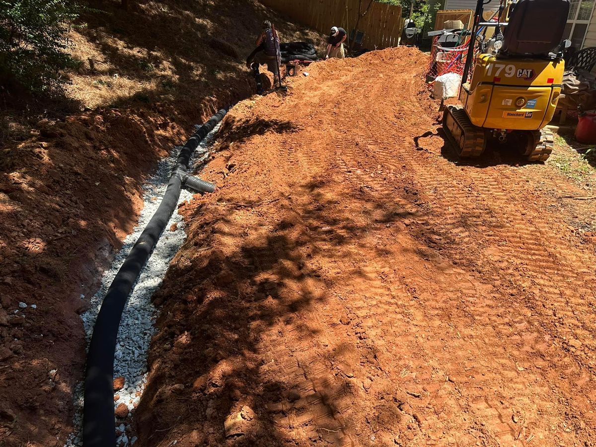 Drainage for Rescue Grading & Landscaping in Marietta, SC