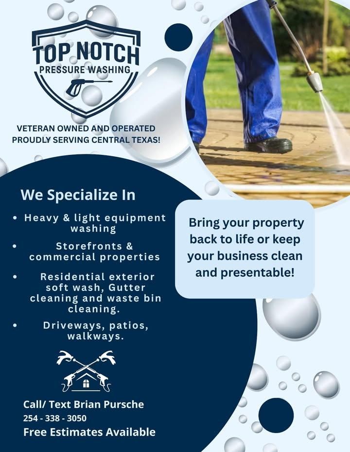 Home Softwash for Top Notch Exterior Cleaning Solutions LLC in Nolanville, TX