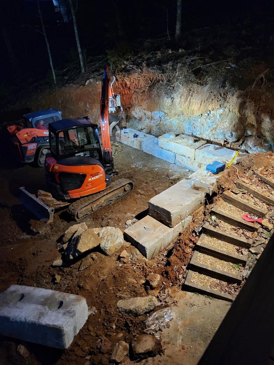 Foundation Digging for Under Grace Transport and Grading in Marble Hill, GA