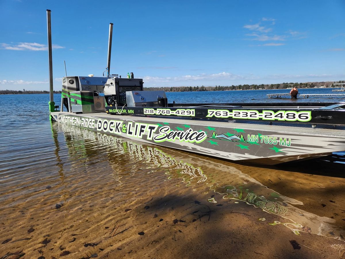 Dock & Lift Service for Northern Ridge Landscape - Dock & Lift Service in McGregor, MN