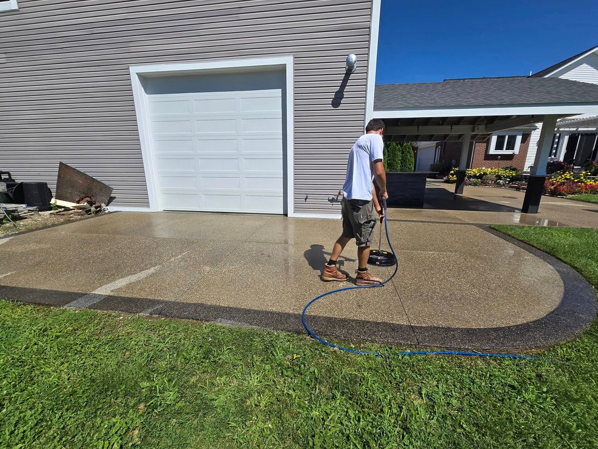 Powerwashing for Rolling Magic Paints in Washington, MI