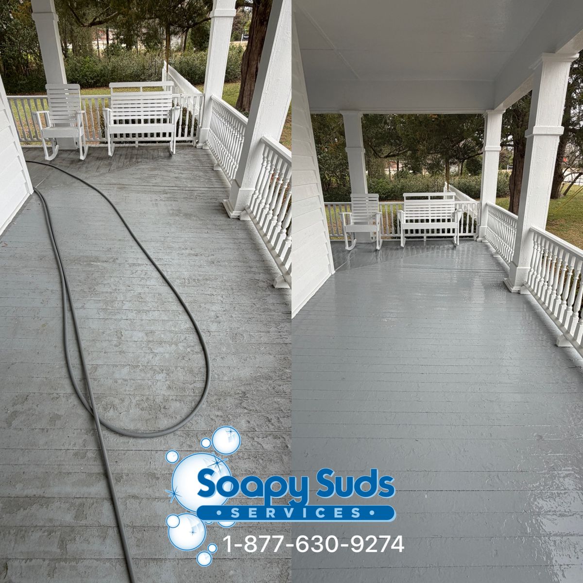 Deck & Patio Cleaning for Soapy Suds Services Georgia in Perry, GA