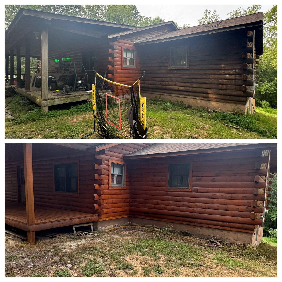 Wash & Stain for Artisan Log USA in Pittsburgh, PA