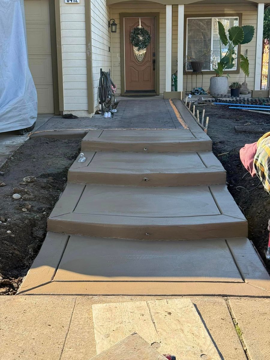 Sidewalk Installation for 4 Seasons Concrete Inc. in Gardena, CA