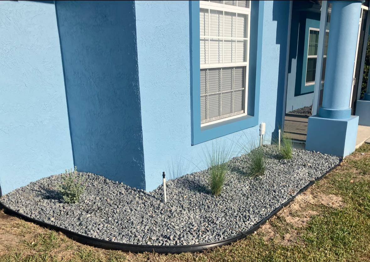 Rock Installation for Genesis Landscape Services in Spring Hill, FL