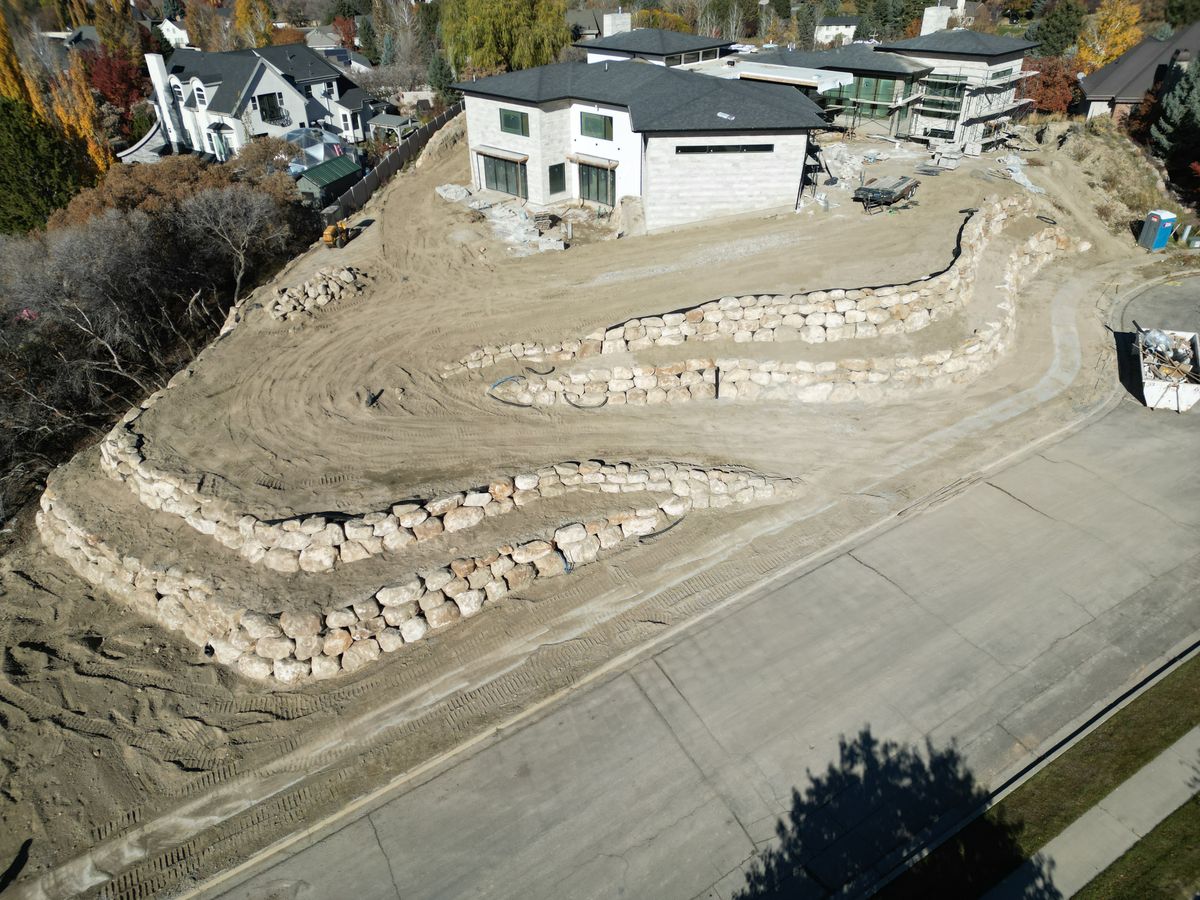 Site Preparation for Premier Rockwall & Excavating in Utah County, UT