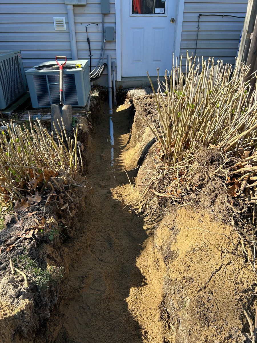 Trenching for DArcy  Cleveland & Sons Excavation LLC in Pawcatuck, CT