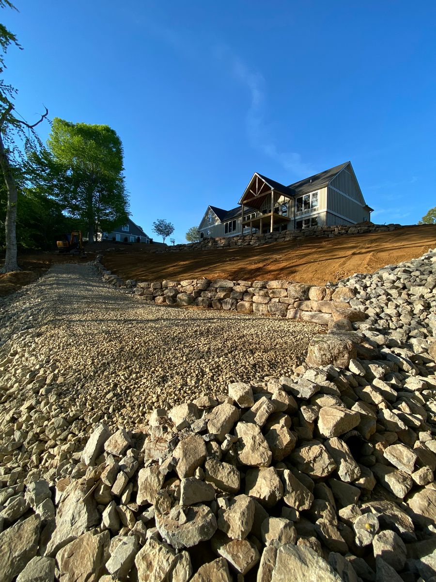 Boulder Walls for Lanier Excavating LLC in Bedford County, VA