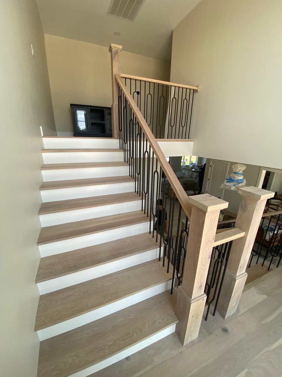 Finished stairs for Blair Construction & Home Improvement in St. Charles, MO