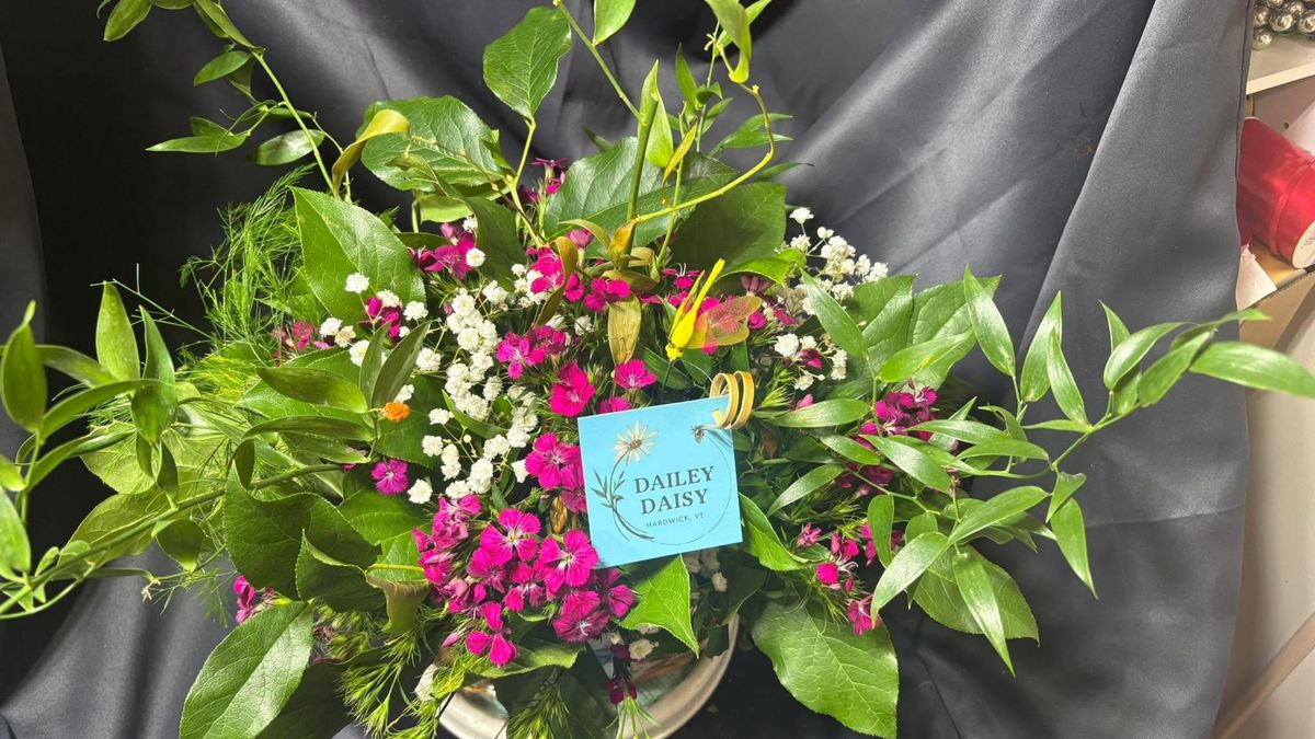 Seasonal Specials: weathers and poinsettias for The Dailey Daisy in Hardwick, VT