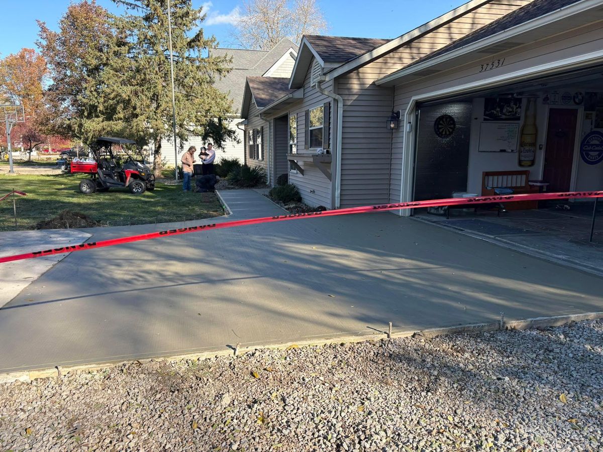 Driveway tear out and replacement for Concrete Pros, LLC in Lorain, OH