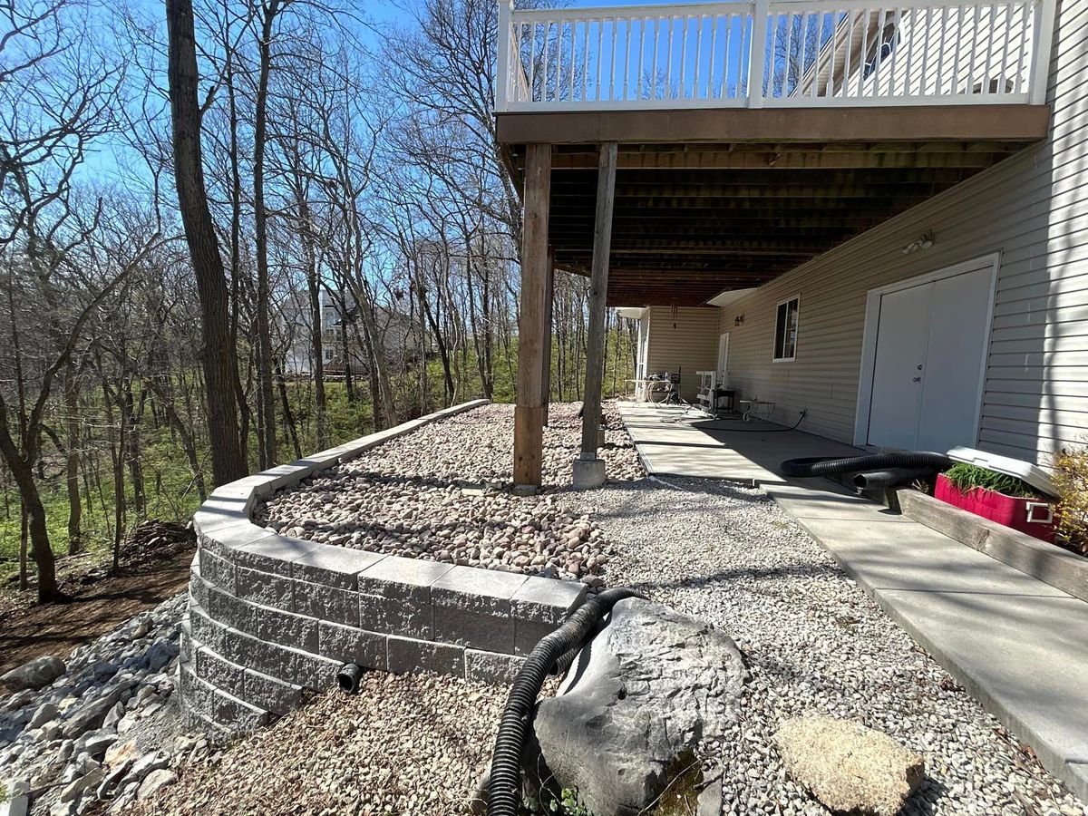 Retaining Wall Construction for Basler Outdoor Services, LLC in Farmington ,  MO