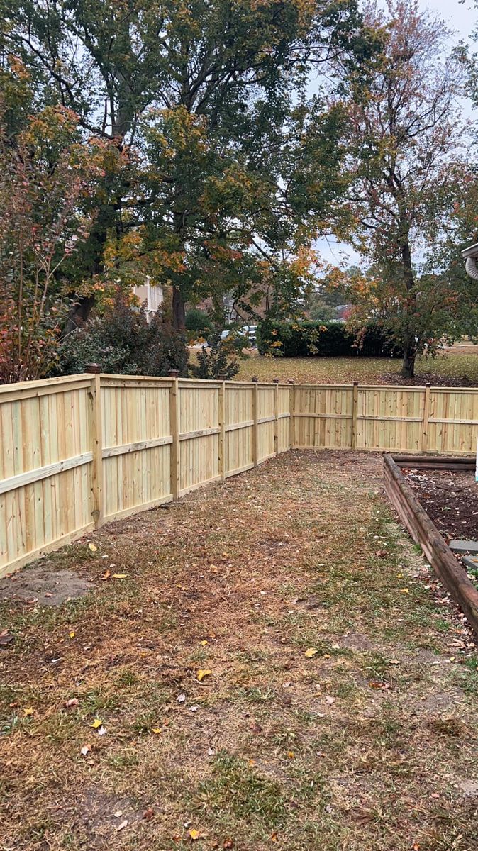 Fence Installation for TG Fencing LLC in Farmville, NC
