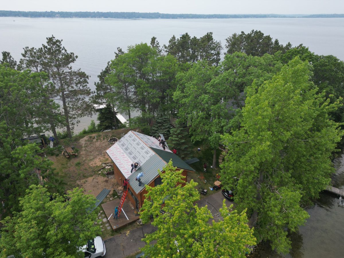 Metal Roofing Installation for Patriot Roofing Plus LLC in Pequot Lakes, MN