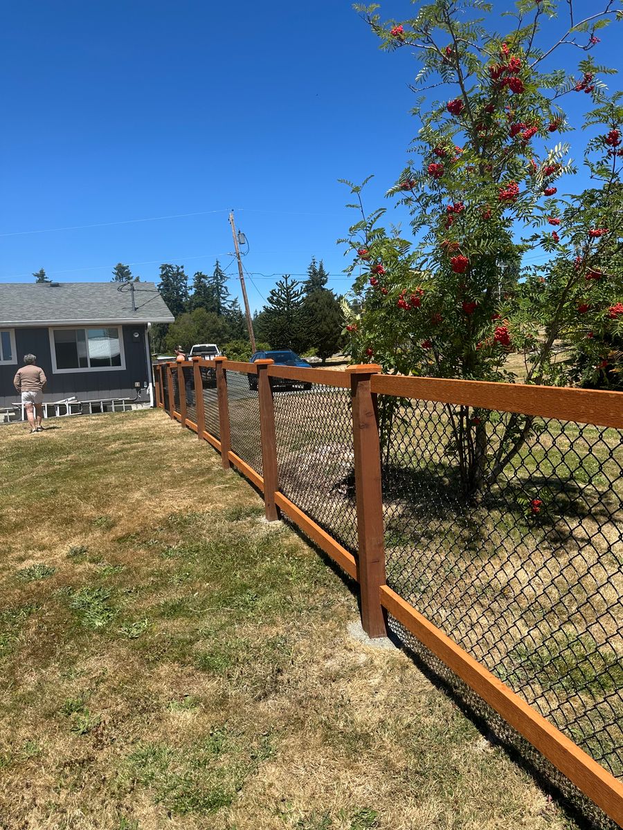 Fence Installation for McBride and Sons Fence in Camano, WA