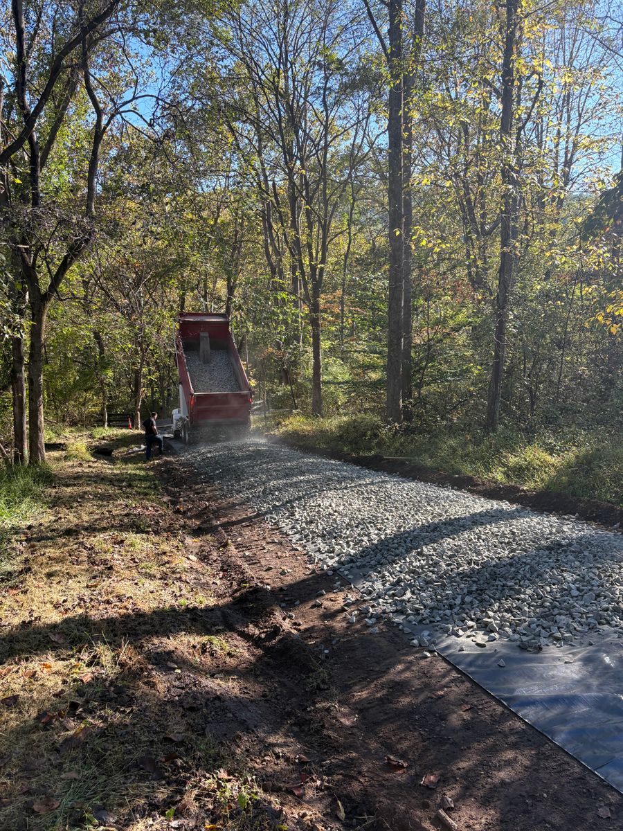 Driveway Regrading for 9999 Building and Renovation LLC in Warrenton, VA