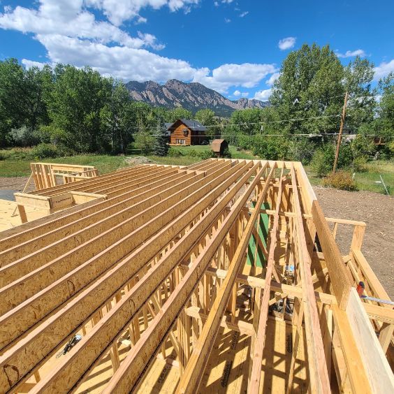Custom Home Framing for D & D Builders in Boulder, CO