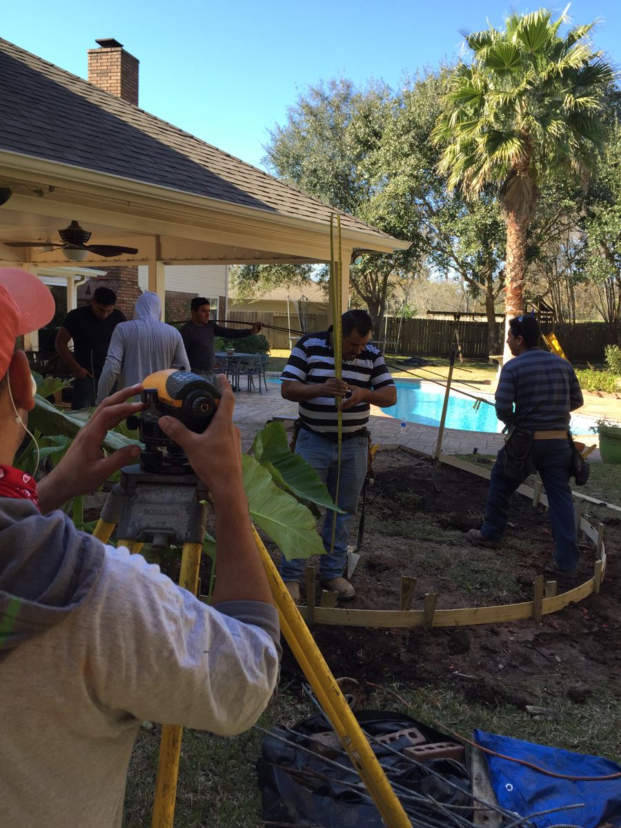 Pool Remodels for Texas Curb N Borders in Houston, TX