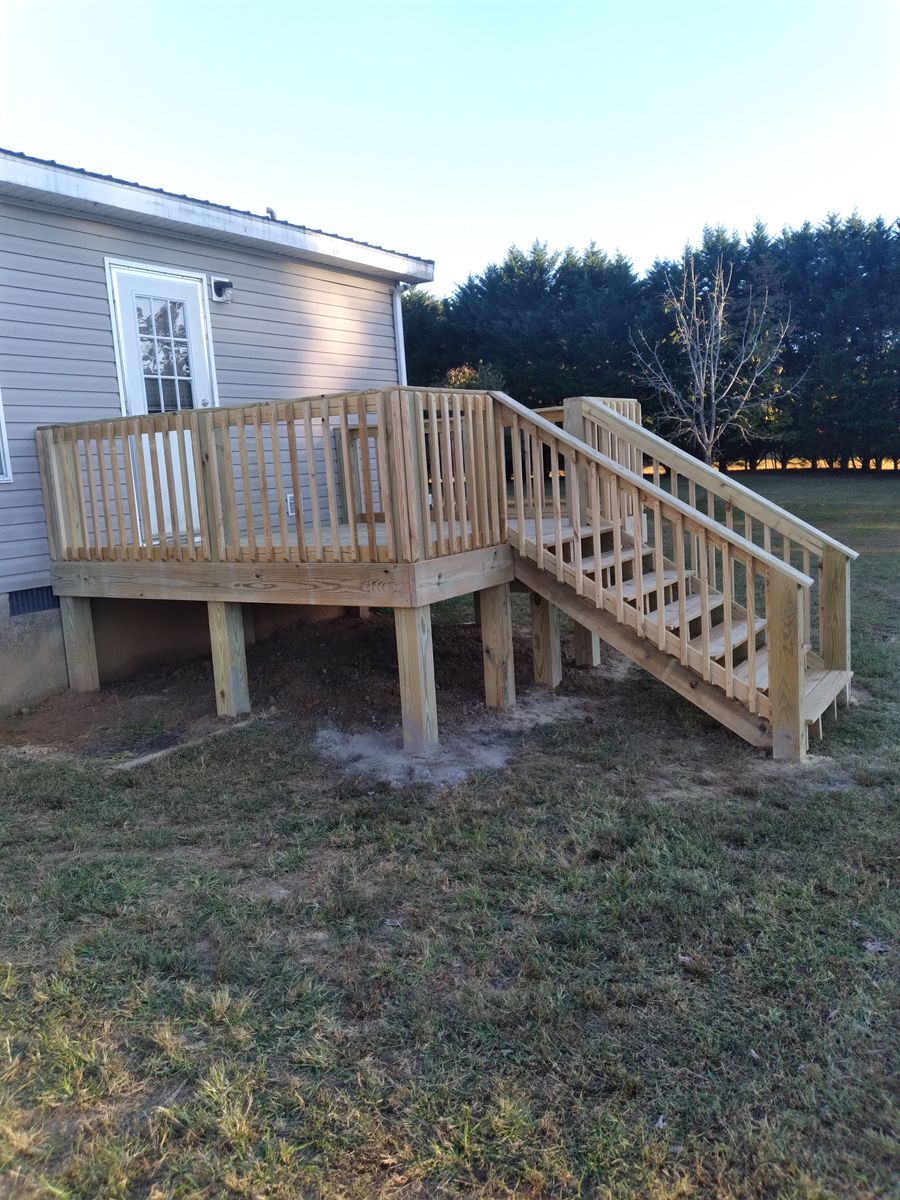 Deck Installation for The Handyman Viking in Dandridge, TN