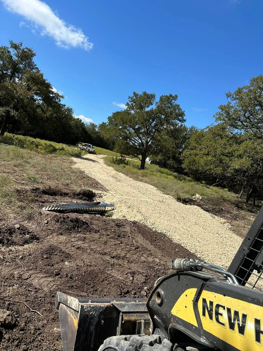 Dirt work and excavation- culverts, house pads, roads, etc. for CrossCut in Kempner, TX