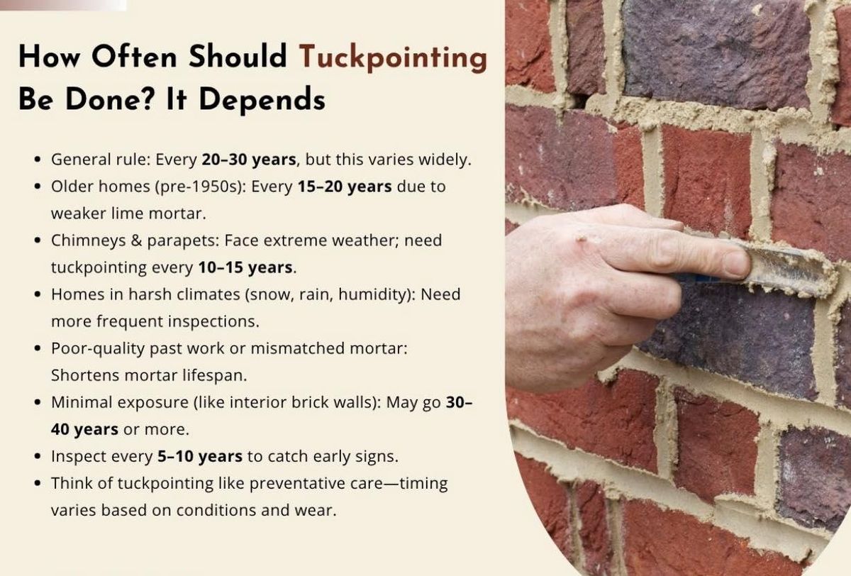 Tuckpointing for Premier Tuckpointing Masonry Repairs in Arlington, VA